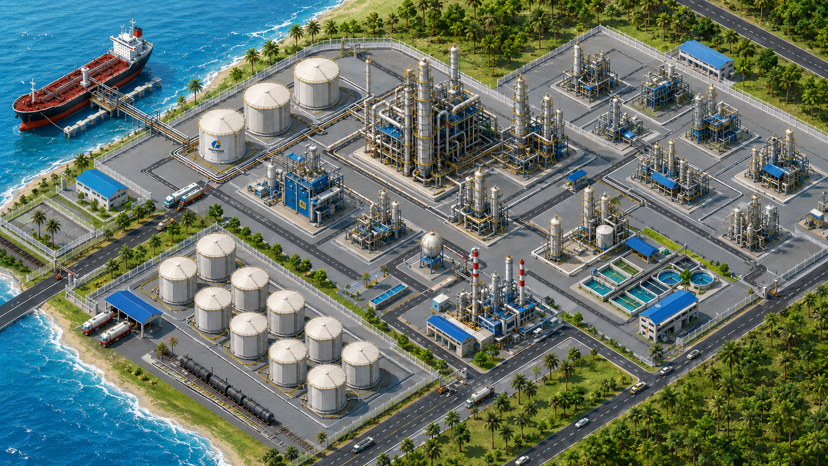 Oil Refinery Process Map